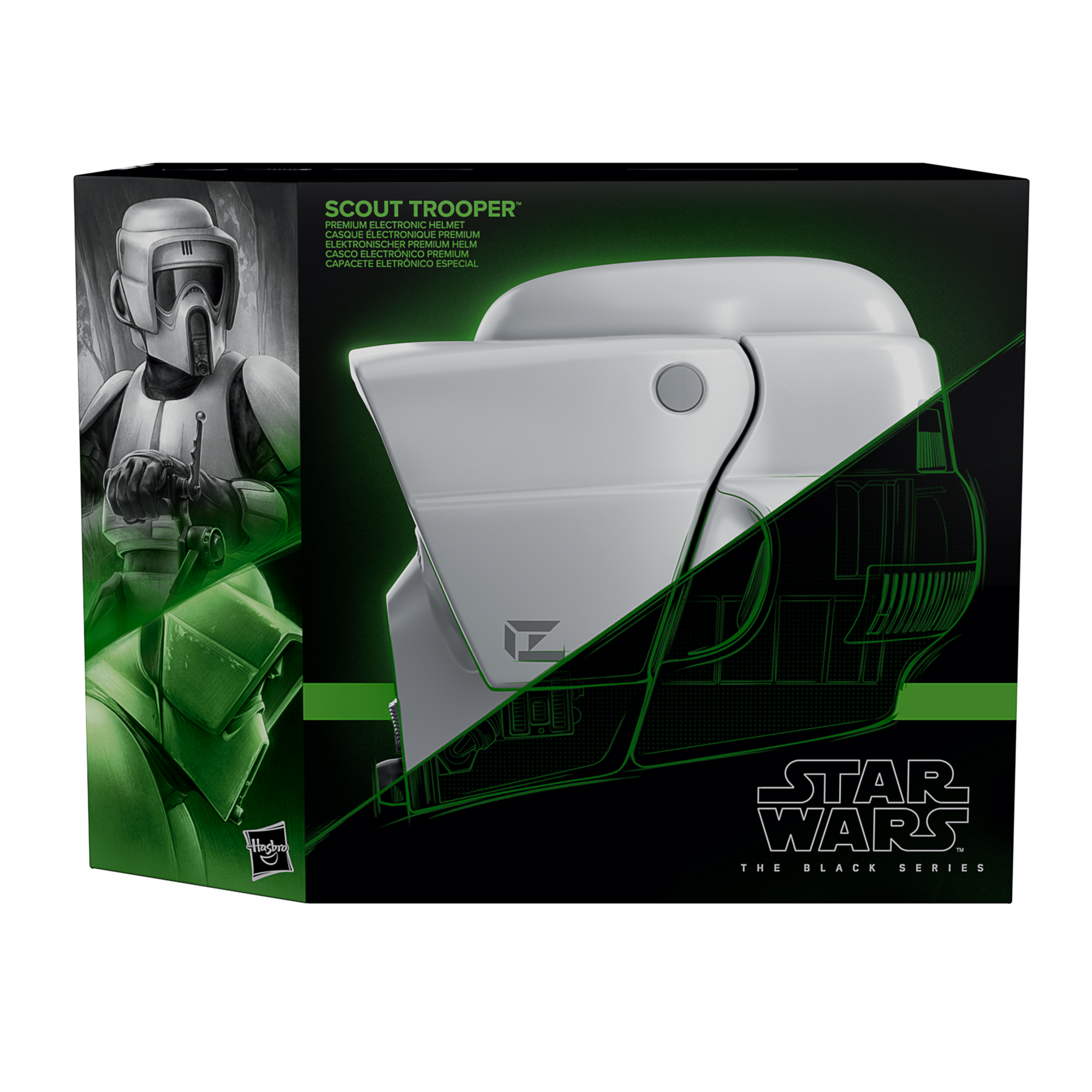 Hasbro Pulse STAR WARS The Black Series Scout Trooper Premium Helmet