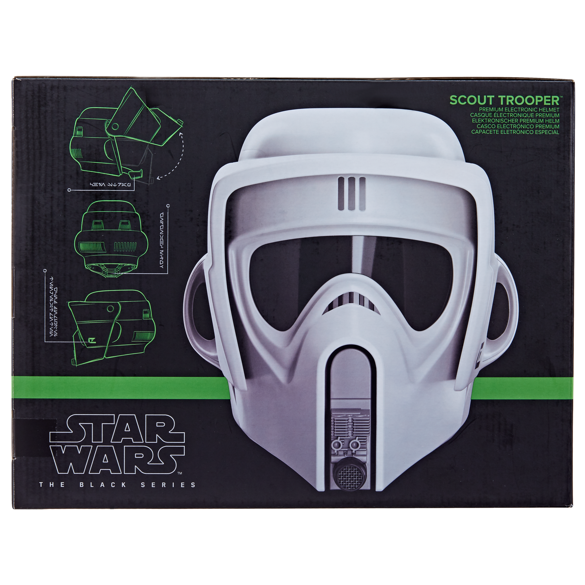 Hasbro Pulse STAR WARS The Black Series Scout Trooper Premium Helmet