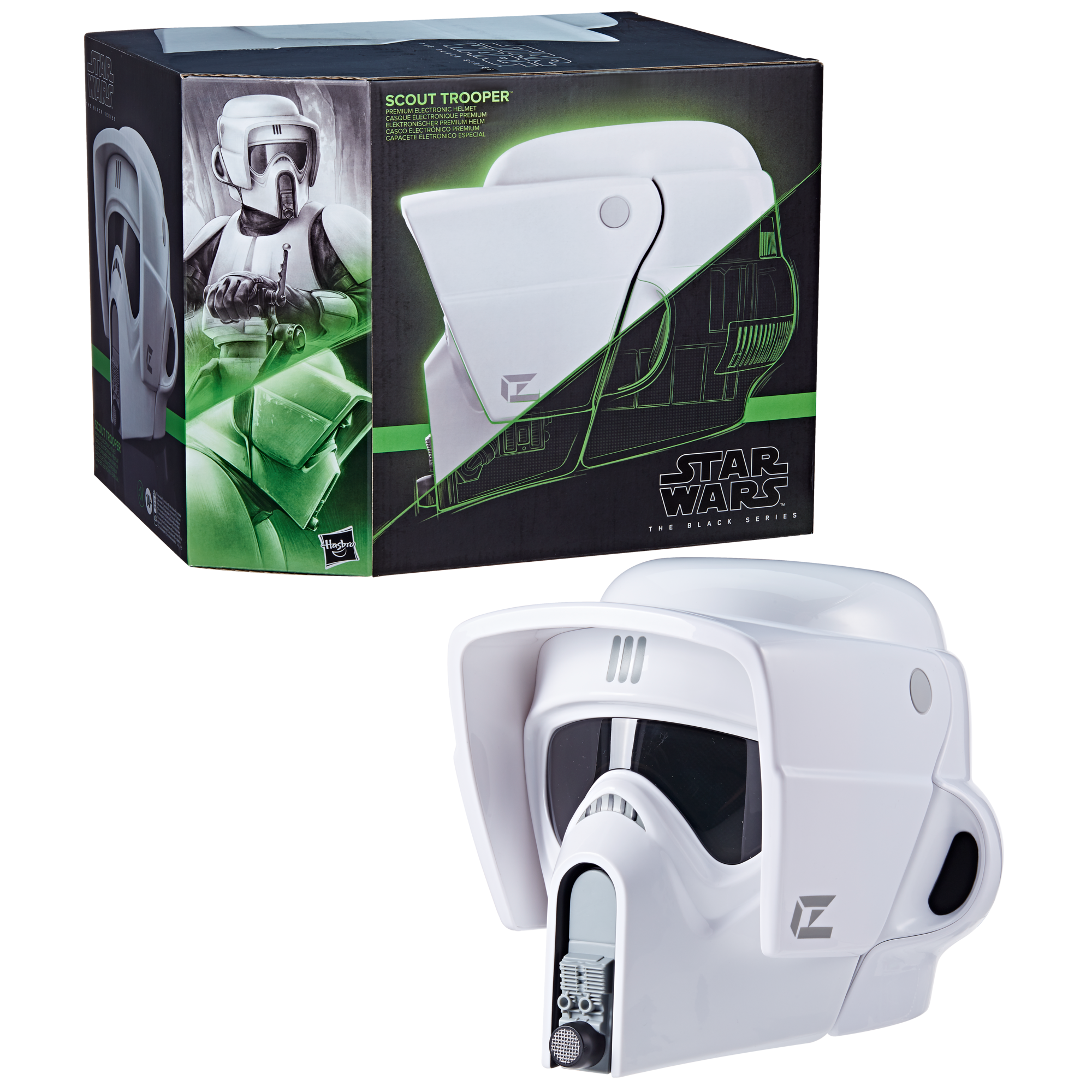 Hasbro Pulse STAR WARS The Black Series Scout Trooper Premium Helmet