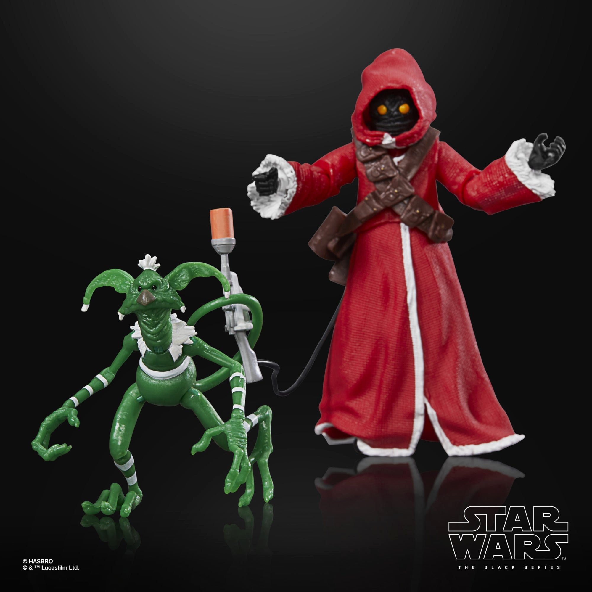 Hasbro Pulse STAR WARS The Black Series Jawa & Salacious B. Crumb (Holiday Edition)