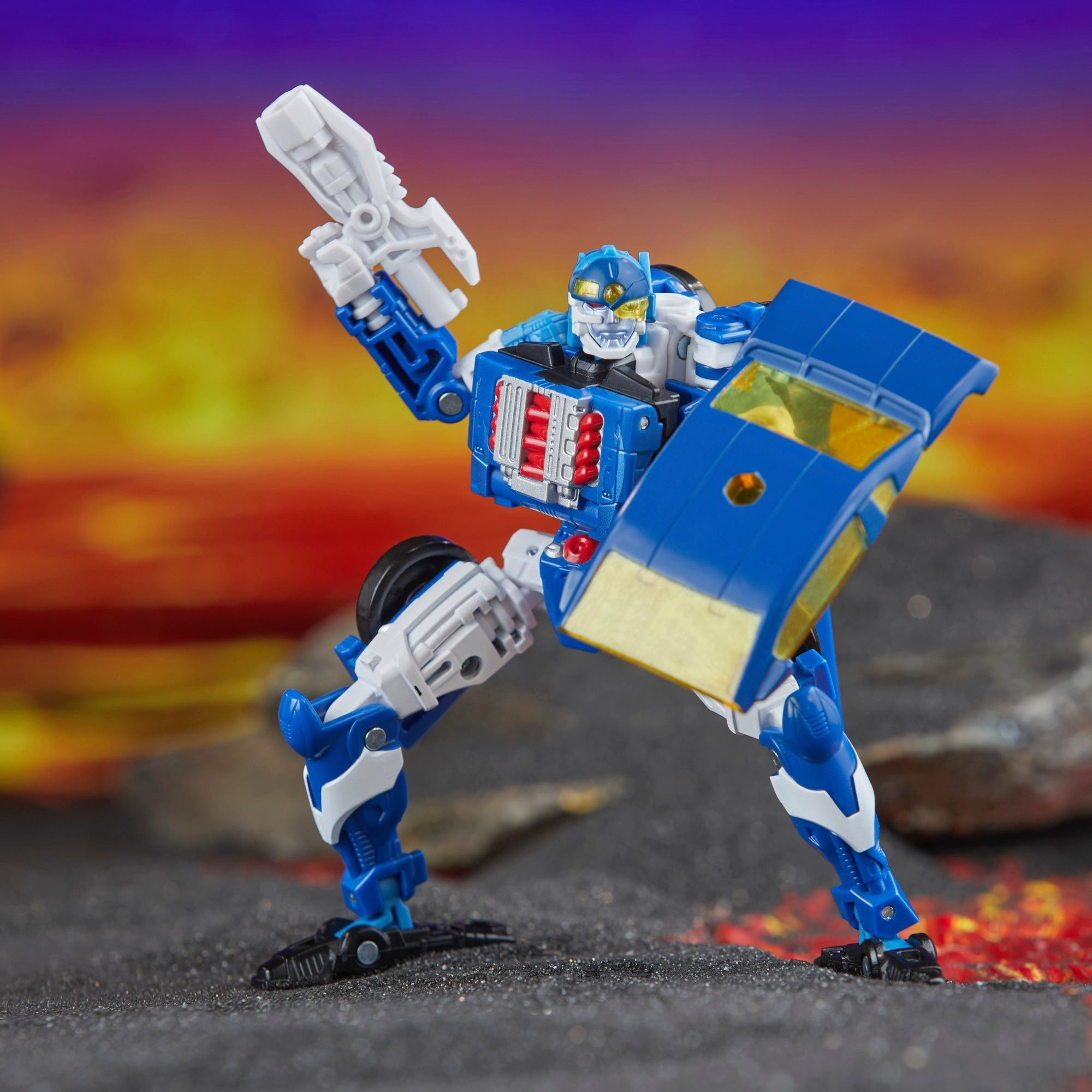 Hasbro Pulse Transformers Legacy United Deluxe Class Robots in Disguise 2001 Universe Autobot Side Burn
