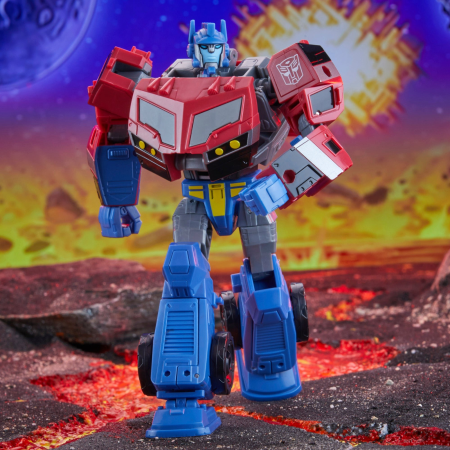 Hasbro Pulse Transformers Legacy United Voyager Class Animated Universe Optimus Prime Figure