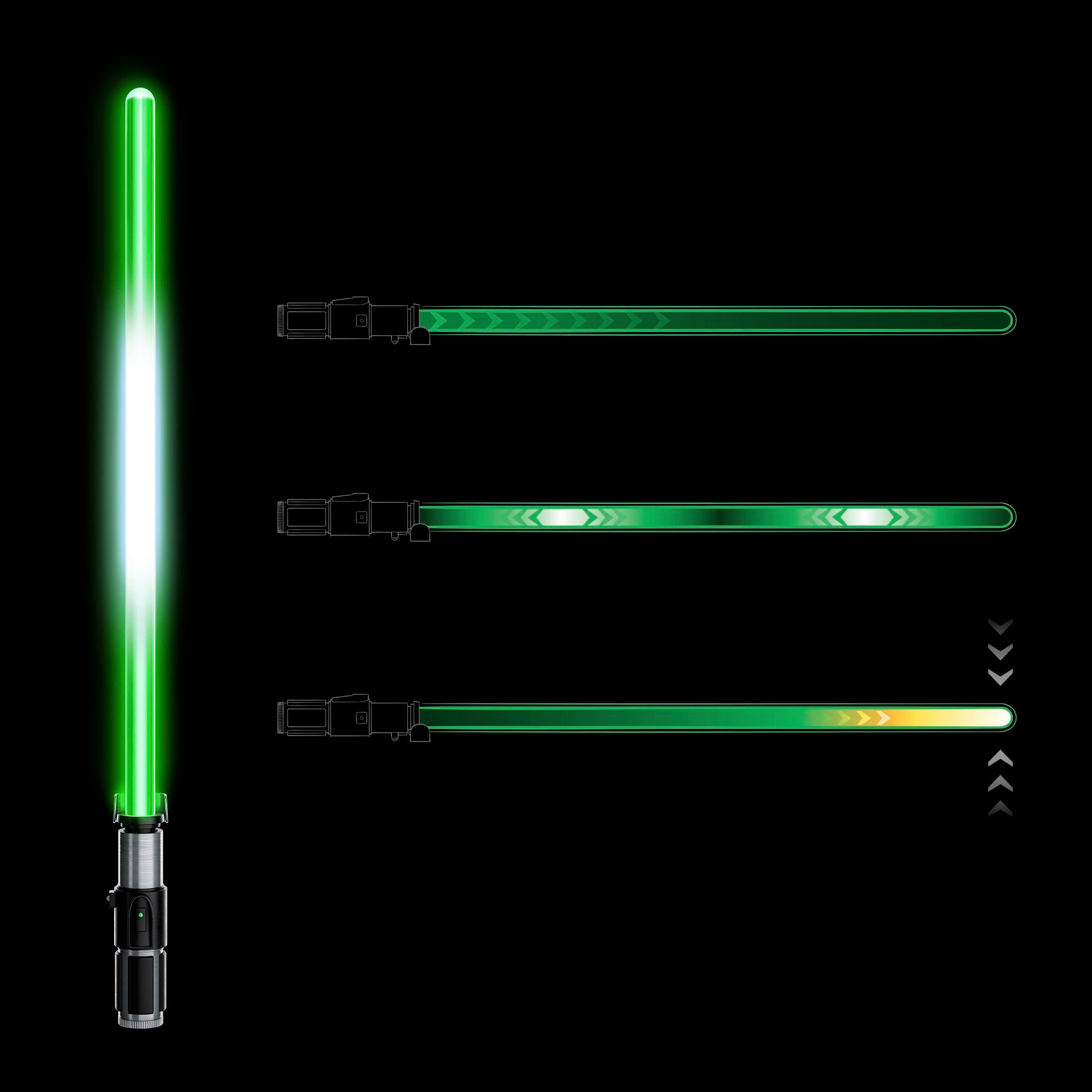 Hasbro Pulse STAR WARS The Black Series Yoda Force FX Elite Lightsaber