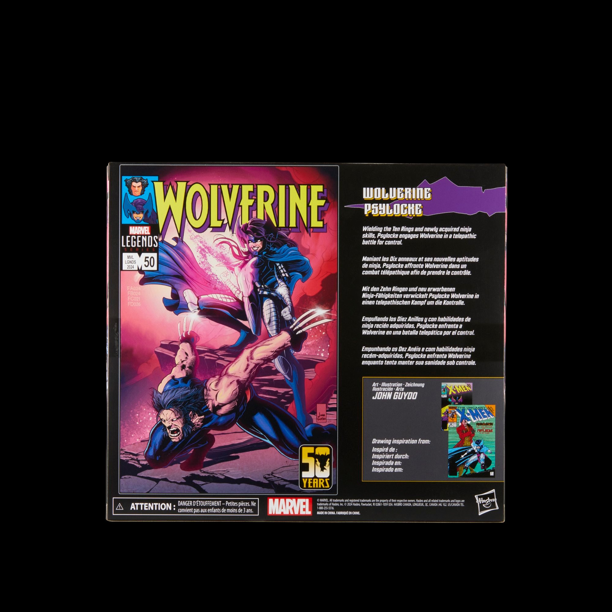 Hasbro Pulse Marvel Legends Series Wolverine and Psylocke
