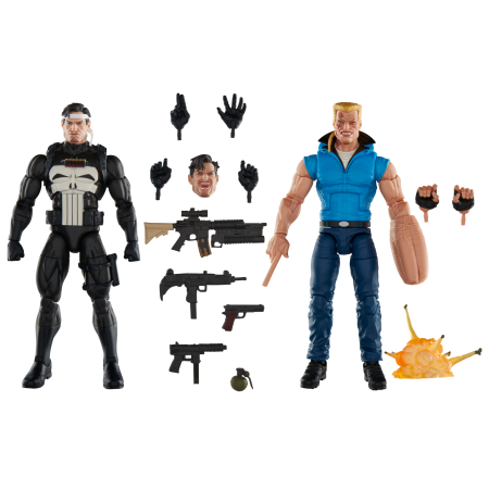 Hasbro Pulse Marvel Legends Series Punisher and Bushwacker