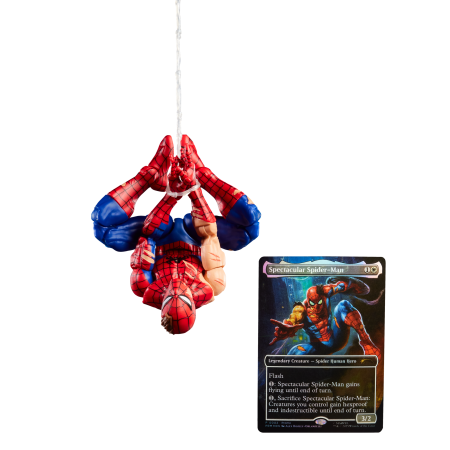 Hasbro Pulse Marvel Legends Series Magic: The Gathering Battle-Damaged Spider-Man