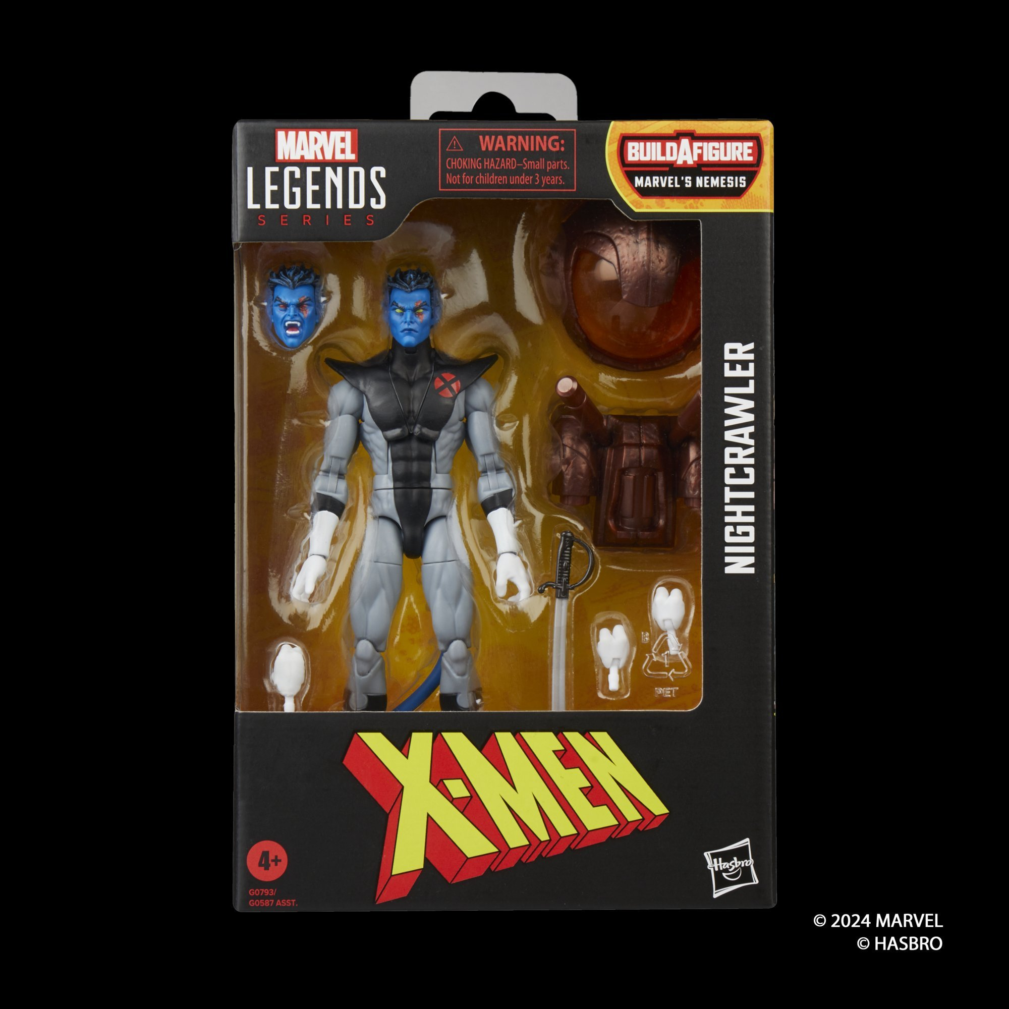 Hasbro Pulse Marvel Legends Series Nightcrawler (Build-A-Figure)