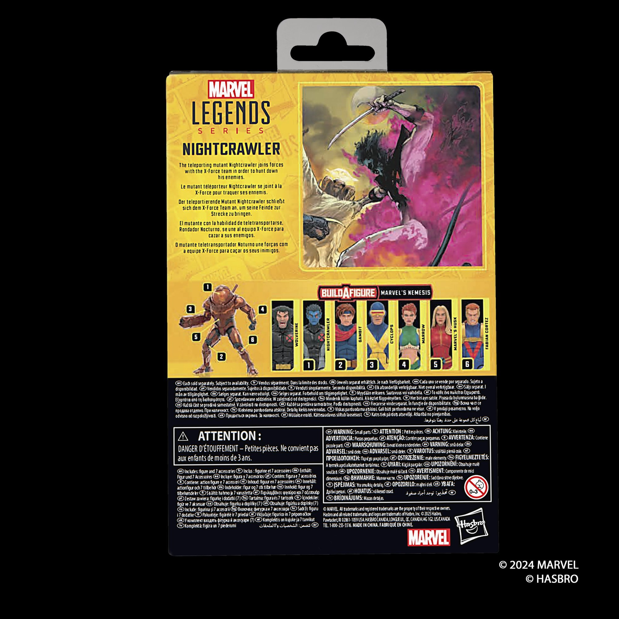 Hasbro Pulse Marvel Legends Series Nightcrawler (Build-A-Figure)