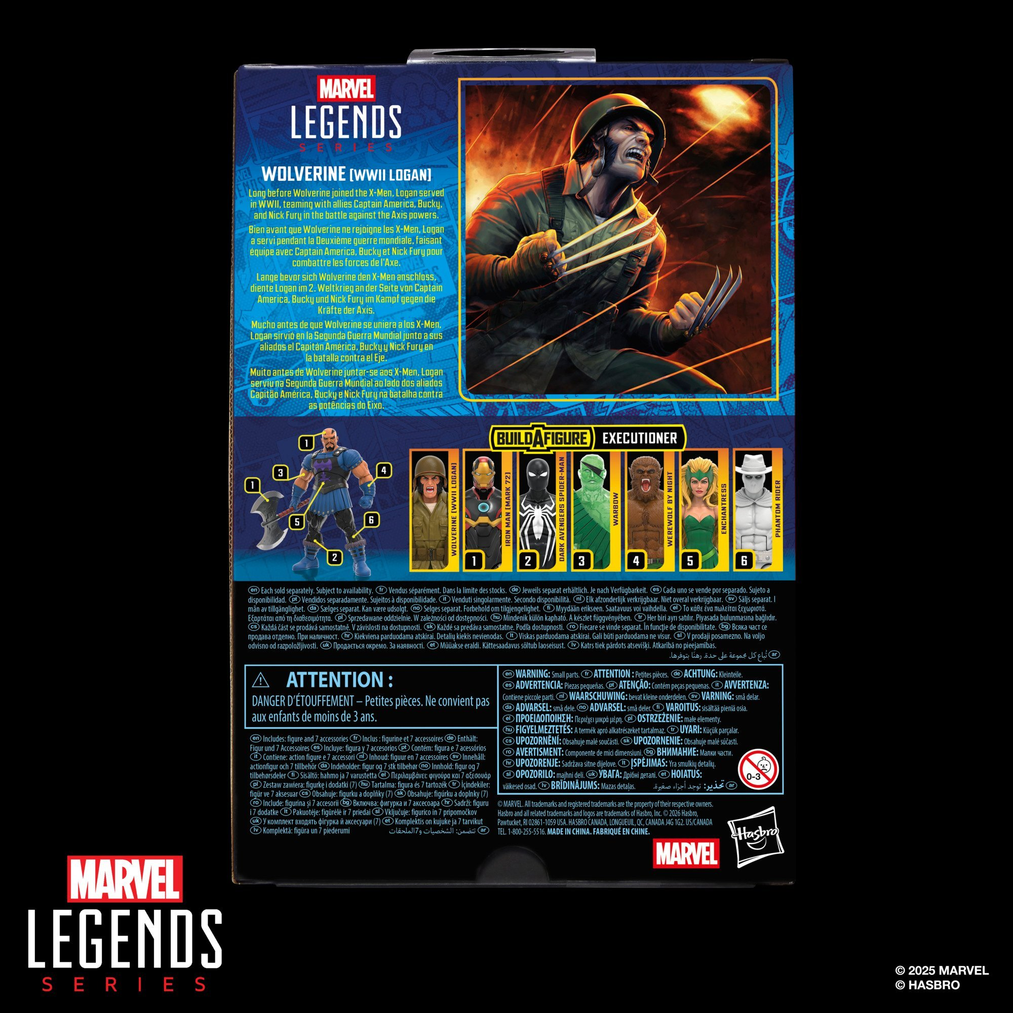 Hasbro Pulse Marvel Legends Series Wolverine (WWII Logan)