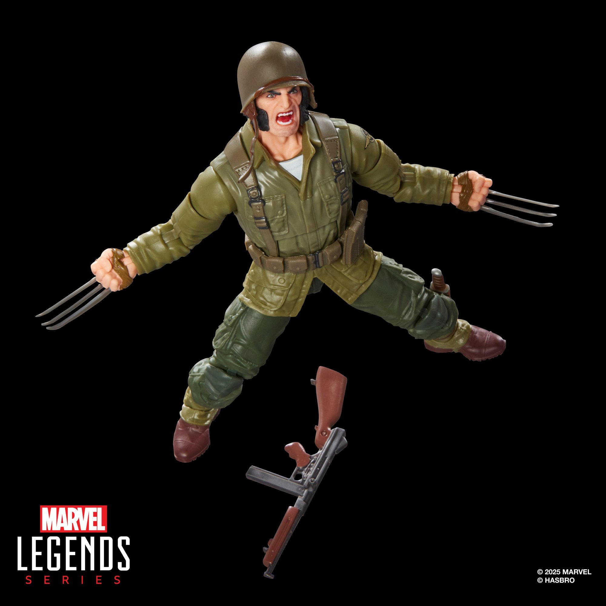 Hasbro Pulse Marvel Legends Series Wolverine (WWII Logan)