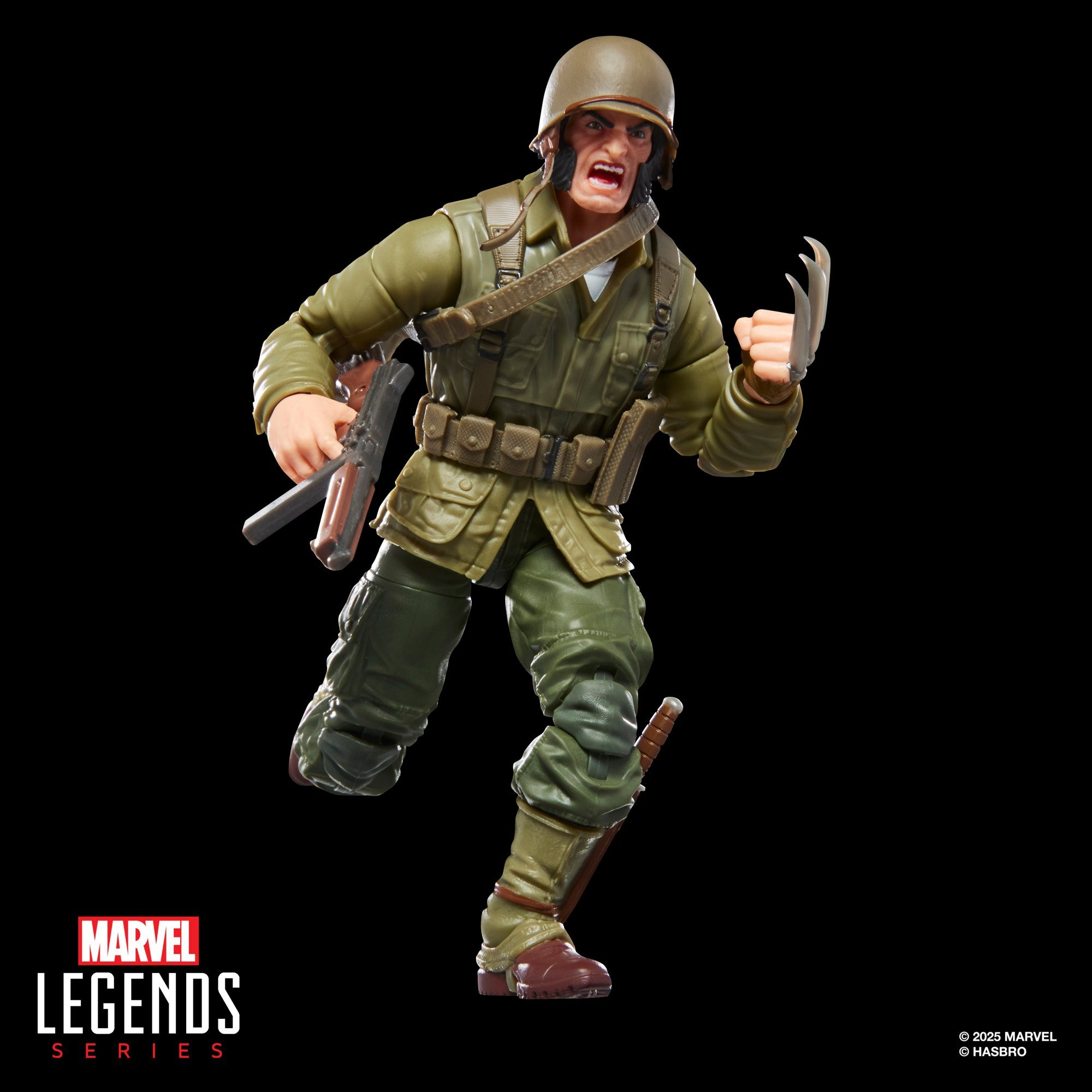 Hasbro Pulse Marvel Legends Series Wolverine (WWII Logan)
