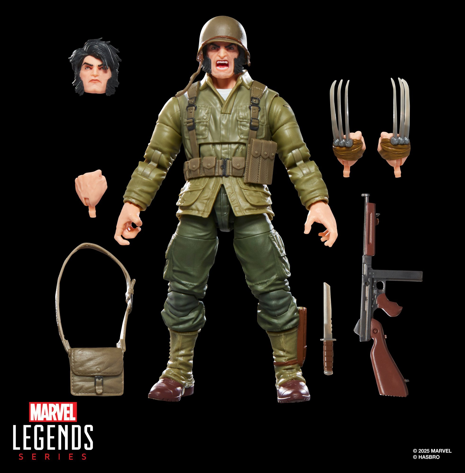 Hasbro Pulse Marvel Legends Series Wolverine (WWII Logan)