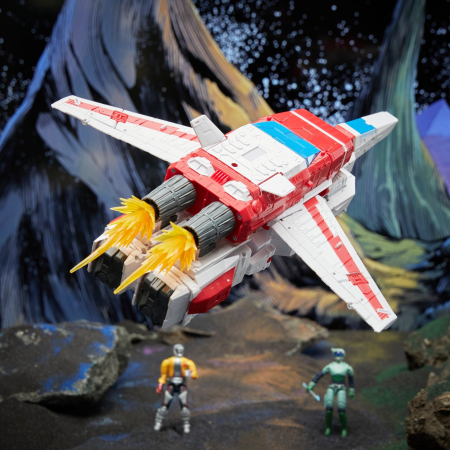 Hasbro Pulse Transformers Void Rivals Autobot Jetfire, Zertonian Solila, and Agorrian Darak