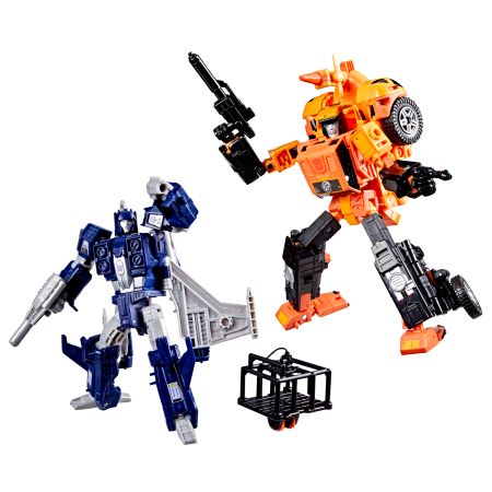 Hasbro Pulse Transformers Age of the Primes Wreck 'n Doom Collection Autobot Sandstorm vs Slugslinger
