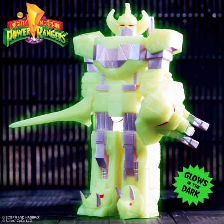 Hasbro Pulse Mighty Morphin Power Rangers ReAction Figures - Megazord (Lightning Glow)